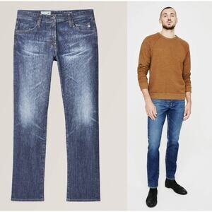 AG Jeans Mens 32x32 Everett $225 Slim Straight Relaxed Fit Whisker Denim Stretch